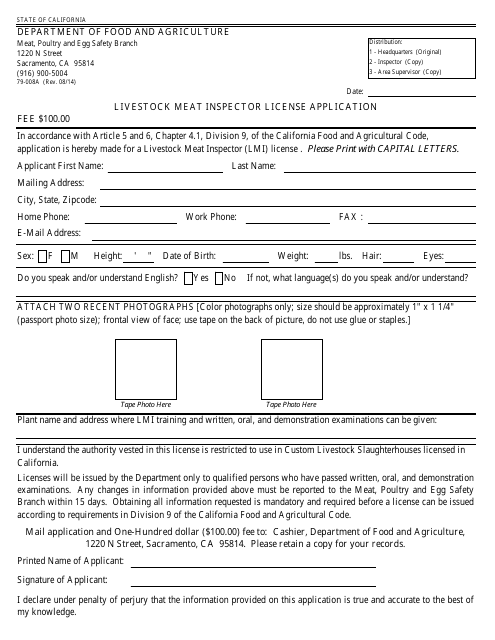 Form 79-008A  Printable Pdf