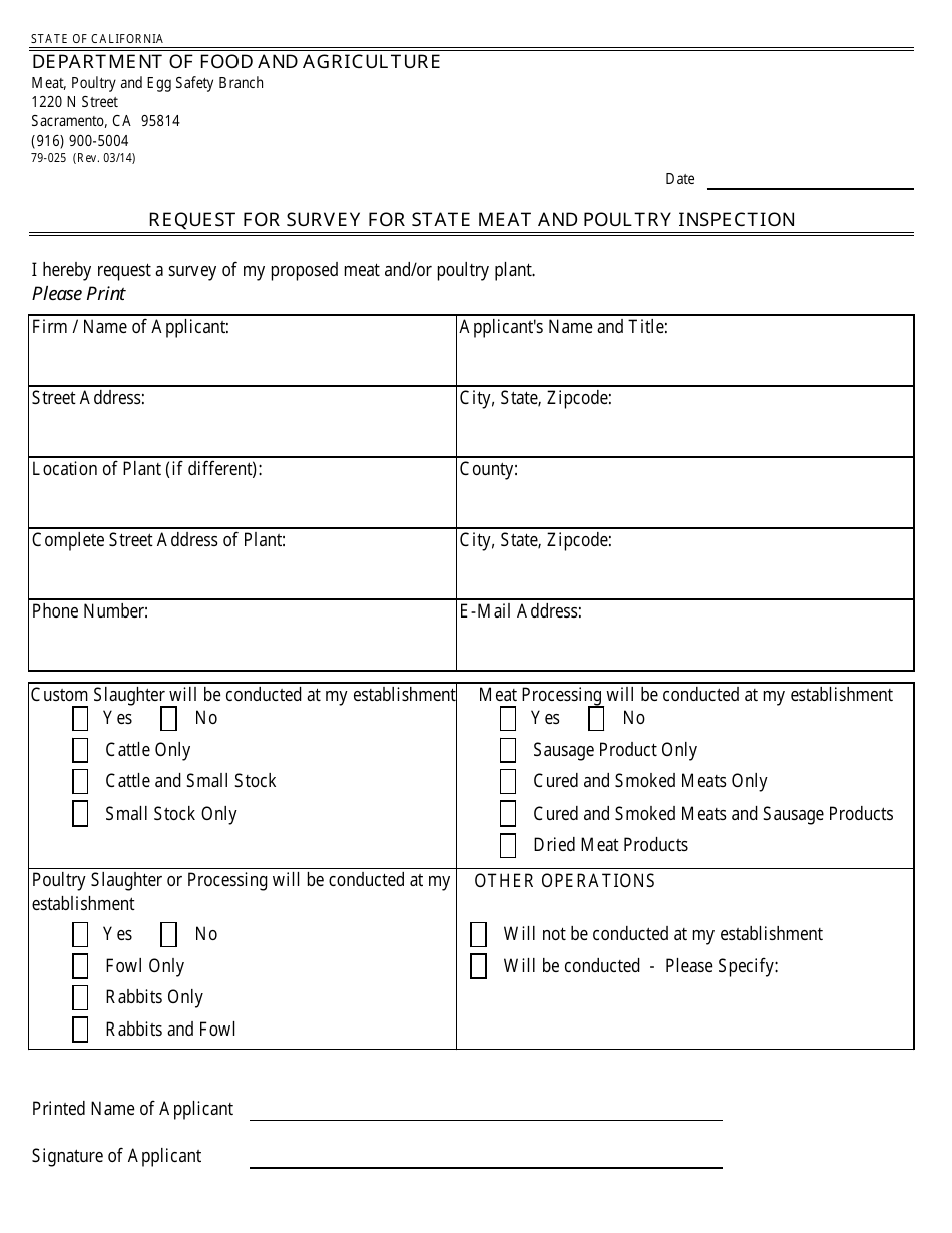 Form 79-025 - Fill Out, Sign Online and Download Fillable PDF ...