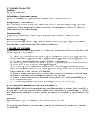 Form 517-004A Egg Handler and Producer Registration Form - California, Page 2