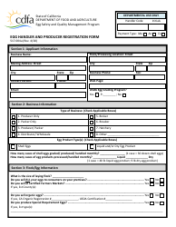 Form 517-004A Egg Handler and Producer Registration Form - California, Page 3