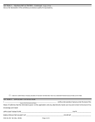 Form HCD OL ED129 Application for Continuing Education Equivalency Approval - California, Page 2