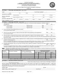 Document preview: Form HCD OL ED123 Application for Course Provider Approval (Part B) - California