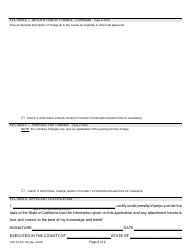 Form HCD OL128 Application to Change an Approved Course - California, Page 2