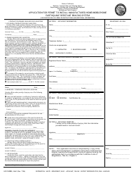 Form HCD50ERBS Application for Permit to Install Manufactured Home/Mobilehome - Earthquake Resistant Bracing System - California