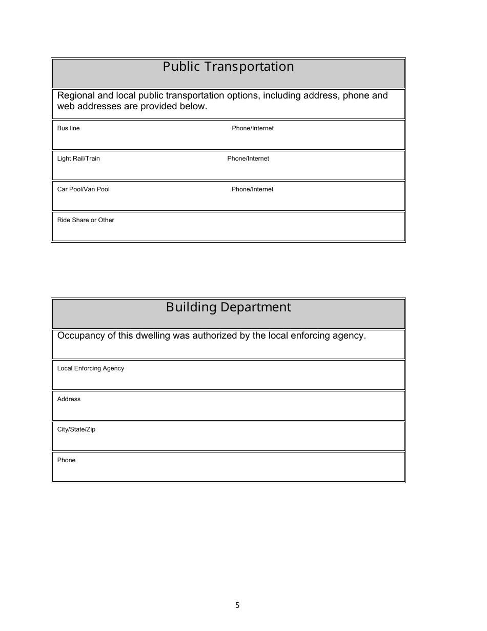 Operation and Maintenance Manual - California, Page 5