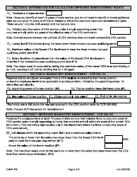 Form CALHR769 Cea Return Rights Worksheet - California, Page 2