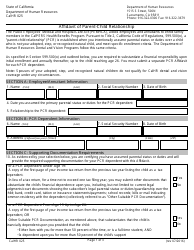 Form CALHR025 Affidavit of Parent-Child Relationship - California
