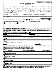 Document preview: Military Leave Worksheet - California