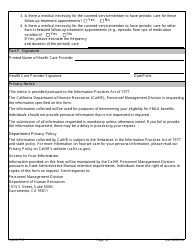 Form CALHR757 Certification for Serious Injury or Illness of Covered Service Member (Fmla) for Military Caregiver Leave - California, Page 3