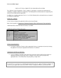 Form A-1 Application for Certificate of Consent to Self-insure as a Private Employer Self-insurer - California, Page 6