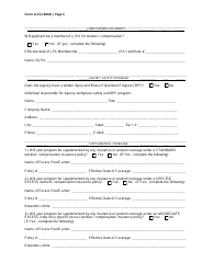 Form A-2 &quot;Application for Certificate of Consent to Self-insure as a Public Agency Employer Self-insurer&quot; - California, Page 3