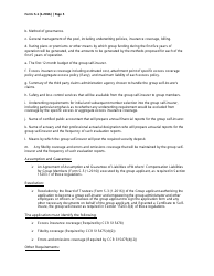 Form S-1 Group Master Application for Certificate of Consent to Self-insure as a Group Self-insurer - California, Page 5