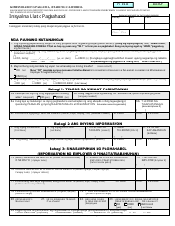 DLSE Form 1 Initial Report or Claim - California (Tagalog)