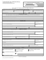 Document preview: Formulario DLSE-PW1 Reclamo De Trabajadores De Obras Publicas - California (Spanish)