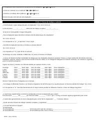 DLSE Formulario BOFE1 Denuncia De Violacion a La Ley Laboral - California (Spanish), Page 2