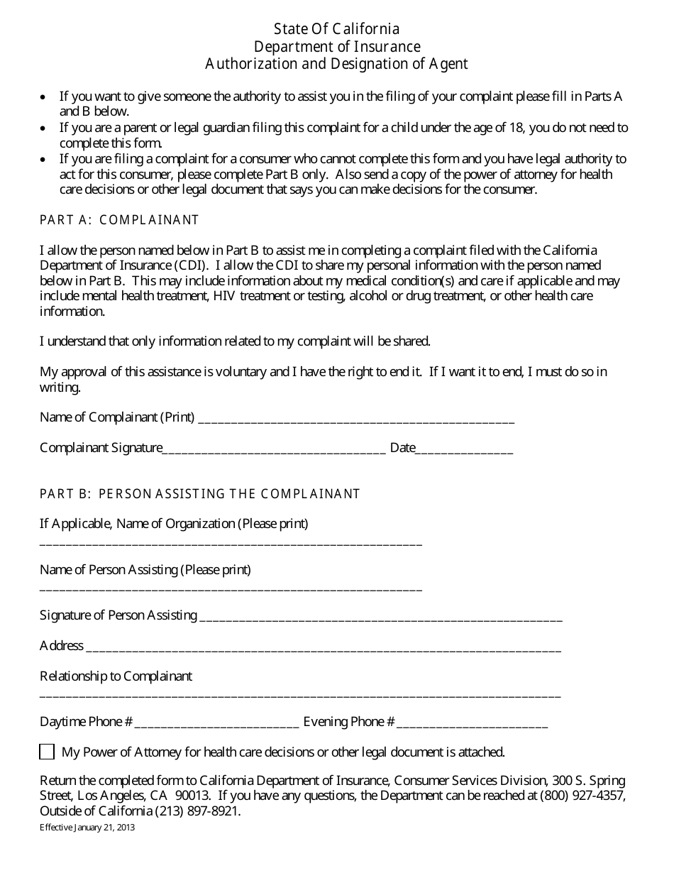 Form CSD-001-P Request for Assistance (Rfa) - California, Page 3