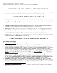 Form RCI1 Retaliation Complaint - California, Page 5