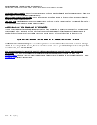 Formulario RCI1 Queja Sobre Represalias - California (Spanish), Page 9