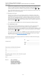 Form AIS Annual Information Statement (Stock or Mutual Insurer) - California, Page 3