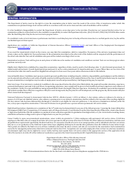 Program Technician Iii Examination Bulletin - California, Page 5