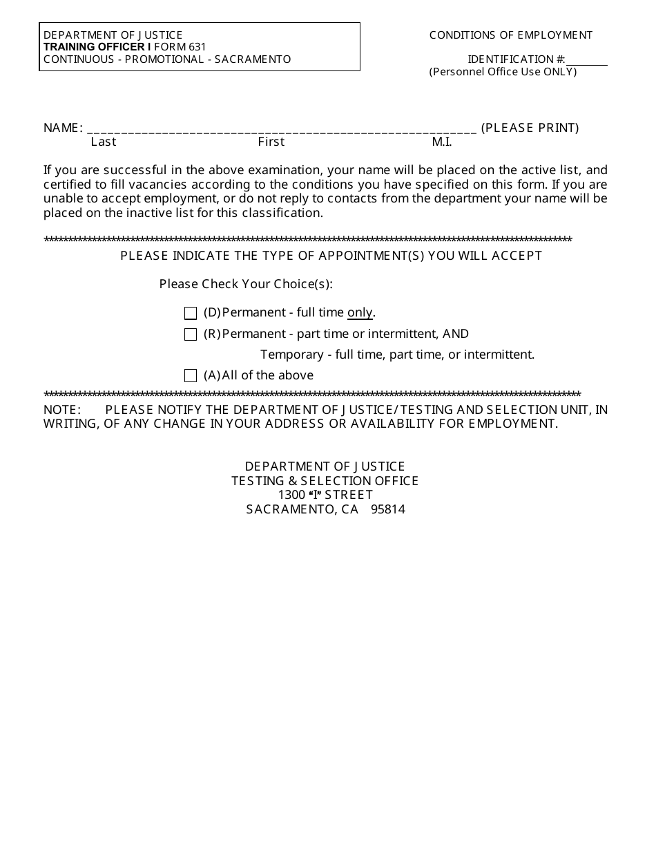 Training Officer I Examination Bulletin - California, Page 7