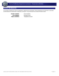 Associate Personnel Analyst Examination Bulletin - California, Page 6