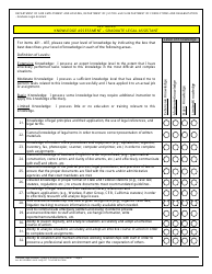 Form OA60-5797 Qualifications Assessment (Qa) for Graduate Legal Assistant - California, Page 11