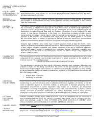Form OA60-5797 Qualifications Assessment (Qa) for Graduate Legal Assistant - California, Page 2