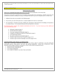 Form OA60-5797 Qualifications Assessment (Qa) for Graduate Legal Assistant - California, Page 5