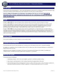 Staff Services Analyst (General) Transfer Exam - Examination Bulletin - California, Page 2