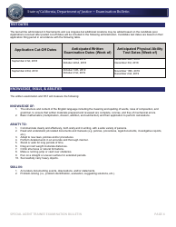 Special Agent Trainee Examination Bulletin - California, Page 4