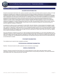 Special Agent Trainee Examination Bulletin - California, Page 5