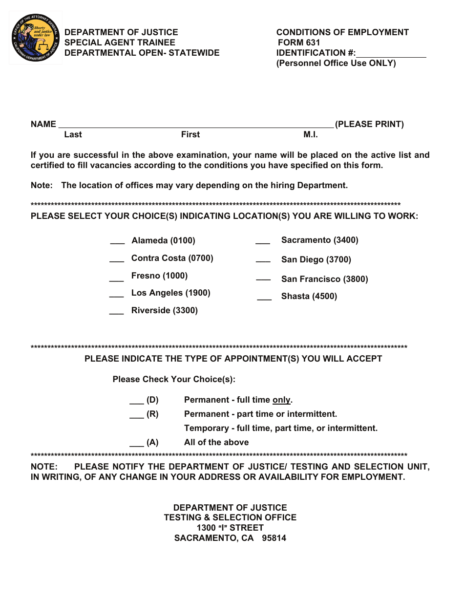 Special Agent Trainee Examination Bulletin - California, Page 9