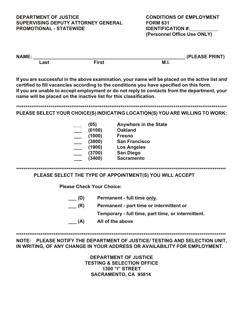 Supervising Deputy Attorney General Examination Bulletin - California, Page 9