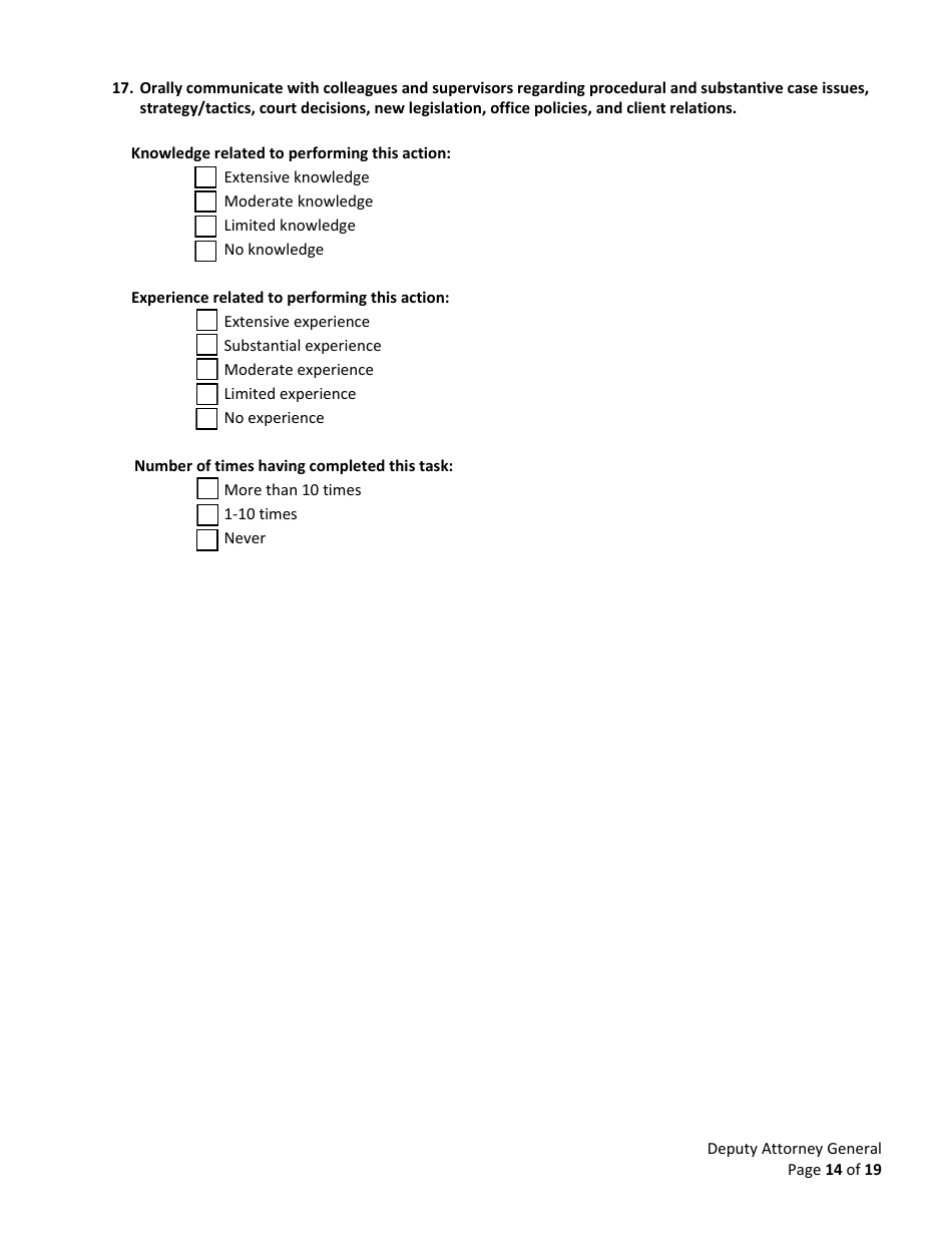 Deputy Attorney General Examination Bulletin - California, Page 19