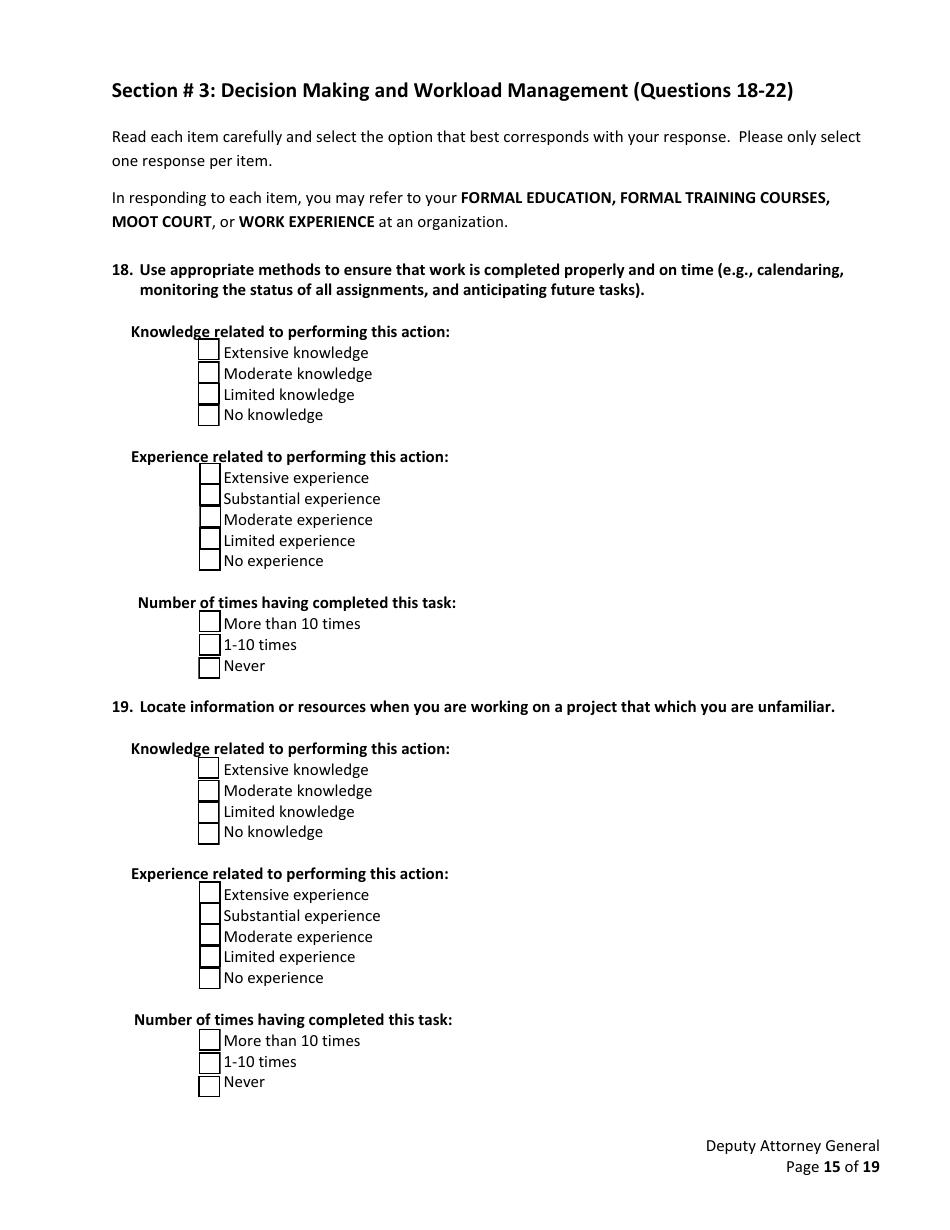 Deputy Attorney General Examination Bulletin - California, Page 20