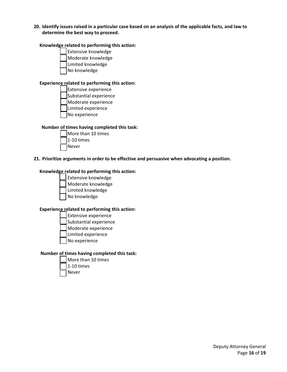 Deputy Attorney General Examination Bulletin - California, Page 21