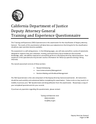 Deputy Attorney General Examination Bulletin - California, Page 6