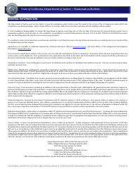 Criminal Identification and Intelligence Supervisor Examination Bulletin - California, Page 6