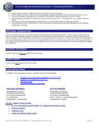 Deputy Attorney General IV Examination Bulletin - California, Page 4