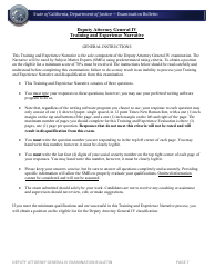 Deputy Attorney General IV Examination Bulletin - California, Page 7