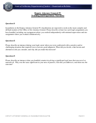 Deputy Attorney General IV Examination Bulletin - California, Page 9