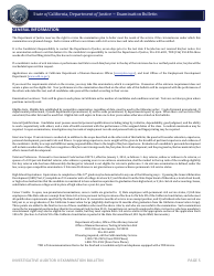Investigative Auditor II Examination Bulletin - California, Page 6