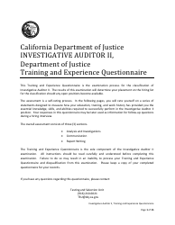 Investigative Auditor II Examination Bulletin - California, Page 7