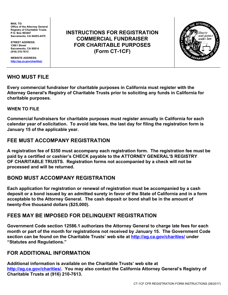 Form CT-1CF Annual Registration Form - California, Page 3