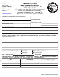Document preview: Form CT-5CF Annual Registration Form - Commercial Coventurer - California