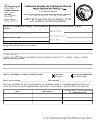 Form CT-3CF Annual Registration Form - Fundraising Counsel for Charitable Purposes - California