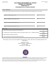 Form BOF4080 Application for Centralized List of Firearms Dealers - California, Page 4