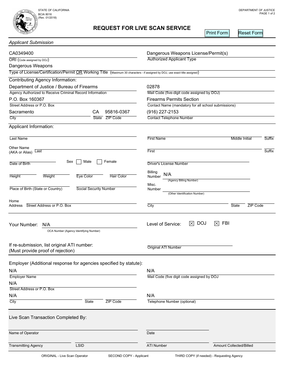 Form BOF956 Application for Tear Gas Dealers Permit and / or Protective Tear Gas System Permit - California, Page 3