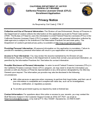 Form BOF08-301 California Firearms Licensee Check (Cflc) Enrollment Application - California, Page 2